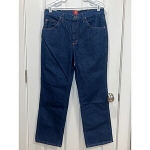 NWT Wrangler Cowboy Cut Slim Fit Dark Wash Denim Jeans Men Size 34x29